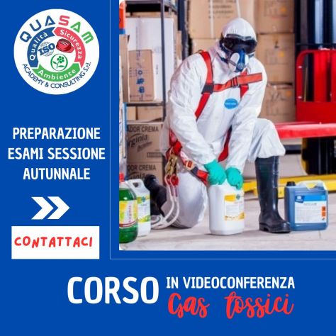 Gas Tossici - Corso di preparazione all'esame in videoconferenza - ITALIA