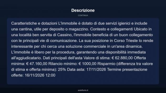 Immobile in asta di 77 m² in vendita a Cassino - Foto 6