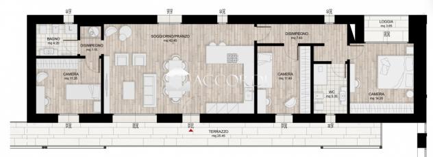 APPARTAMENTO di 4 vani e di 118 mq (MONASTIER DI TREVISO) rif. SM25F1 - Foto 17