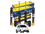 Kit 4 Ammortizzatori Magneti Marelli + 4 Tamponi Paracolpo per Fiat 500 e 500C