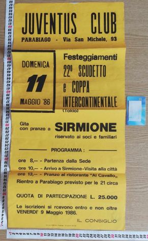 Poster Juventus - Perugia anni 80 con Gaetano Scirea - Foto 3