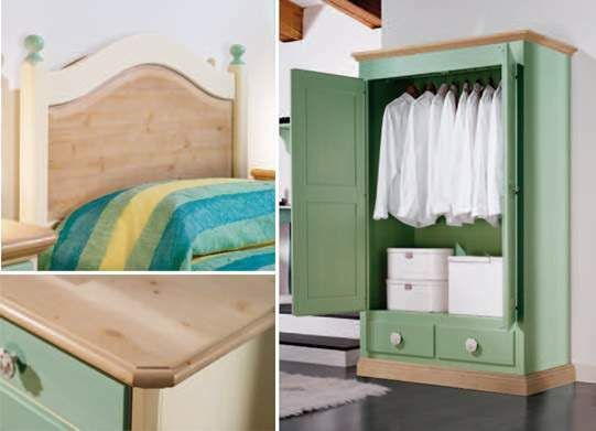 Camera da Letto in Legno Stile Rustico composizione rustico 2 - Foto 2