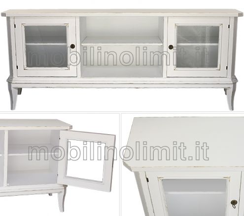 Porta Televisore con cornice anticato - Nuovo