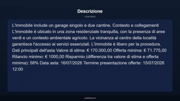 Immobile in asta di 214 m² con più di 5 locali e box auto in vendita a Montagnana - Foto 11
