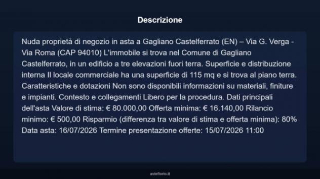 Immobile in asta di 115 m² in vendita a Gagliano Castelferrato - Foto 4