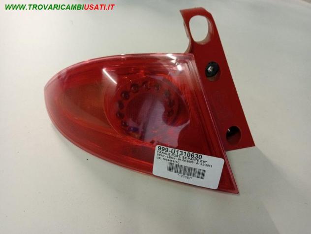 FANALE POST. SX PARTE EST LED 999-U1310630 Parti elettriche  Fanaleria  Fanali  Fanale est. post. s SEAT - LEON - 01-06-2005 - 01-12-2012
