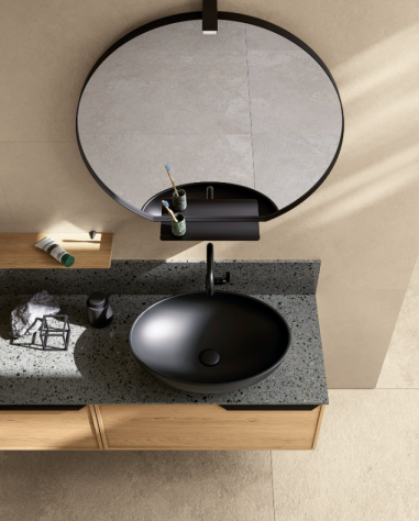 Mobile bagno Tabula in legno cm 146 - NO SPECCHIO - Foto 2