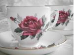 Duchess Bone China England" - Set tazzine antiche in porcellana inglese anni 30'
