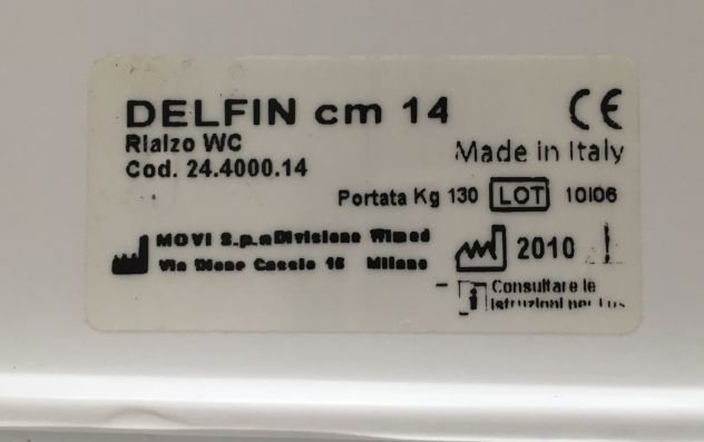 Rialzo w.c. Delfin Wimed, 14 cm - Foto 3