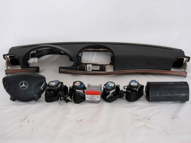 A2118704326 KIT AIRBAG MERCEDES CLASSE E 280 W211 3.0 D 140KW AUT 4P (2007) RICAMBIO USATO CON CRUSCOTTO LEGGERMENTE DANNEGGIATO (VEDI FOTO) A21186033