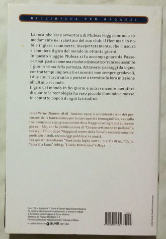 Il giro del mondo in 80 giorni di Jules Verne Ed.Mondadori, 2009 nuovo - Foto 2
