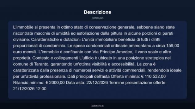 Immobile in asta di 217 m² in vendita a Taranto - Foto 7