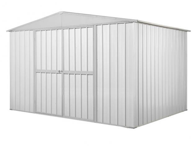 Box in Acciaio Zincato Casetta da Giardino in Lamiera 3.60 x 1.75 m x h2.12 m - 110 KG – 6.30 metri quadri - BIANCO - Foto 2