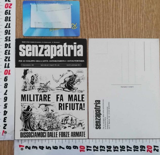 Adesivo (sticker) antimilitarista anarchia - Foto 4