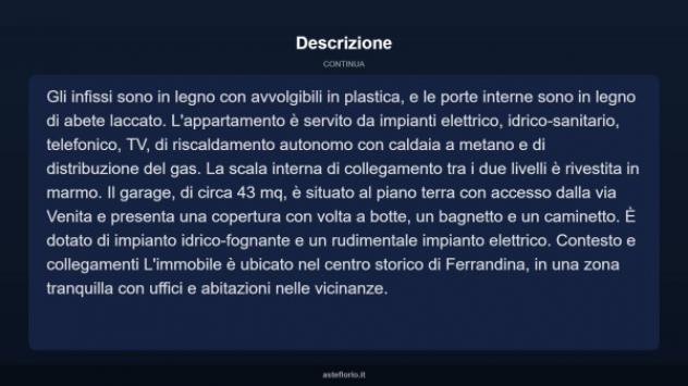 Immobile in asta di 233 m² con più di 5 locali e box auto in vendita a Ferrandina - Foto 17
