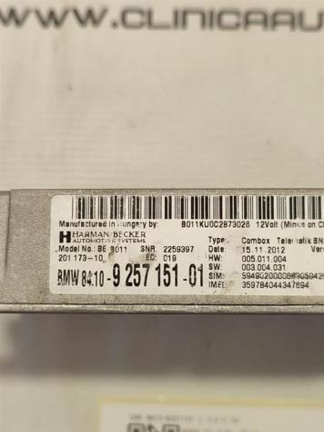 CENTRALINA BLUETOOTH TELEFONO BMW X3 2° Serie 8410 9257151 (10) - Foto 3