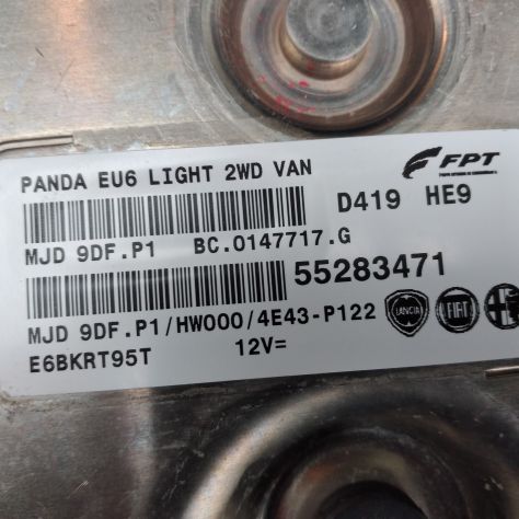 Centralina Motore FPT Fiat Panda 3^ 1.3 MJET MJD9DF.P1 55283471 HW000 - Foto 5