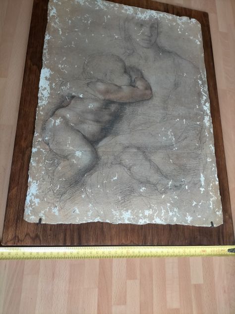 Madonna con il bambino - Michelangelo- 39x 51 - Foto 5
