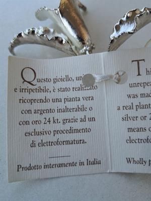 Fiore argentato con metodologia speciale. - Foto 4