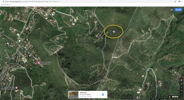 TERRENO AGRICOLO A MONTECORICE PRESSI CASE DEL CONTE/OGLIASTRO MARINA