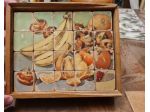 Gioco dei cubi  scatola Puzzle  del 1950 circa