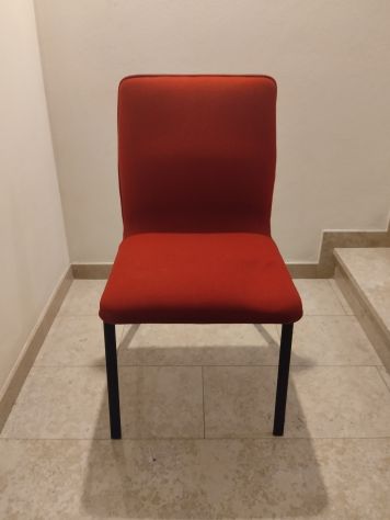 Coppia poltroncine tessuto rosso - Foto 4