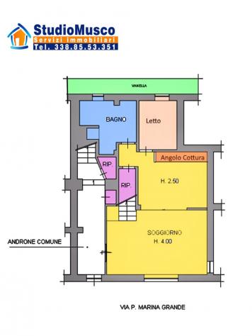 StudioMusco vende a Capri, su via Marina Grande, appartamento su due livelli. - Foto 15