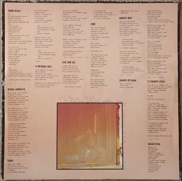 PINO DANIELE -FerryBoat- LP 1985 - Foto 4