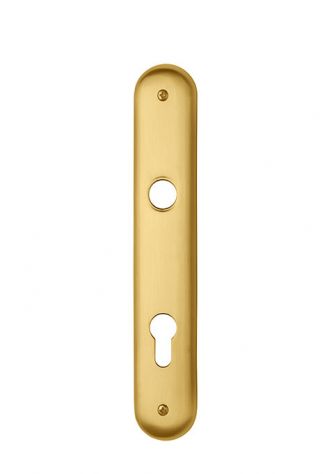 Maniglia per porta interna a piastra lunga mod.Totem oro satinato 460 Mandelli - Foto 4