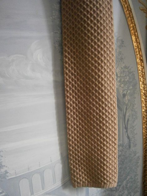 Cravatta a maglia beige