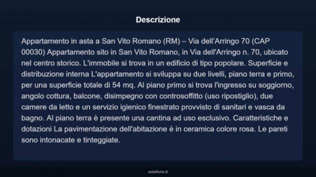 Immobile in asta di 54 m² in vendita a San Vito Romano - Foto 17