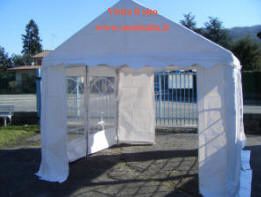 GAZEBO TENDONE PER FESTE MERCATINI 3 X 3 PVC IGNIFUGO