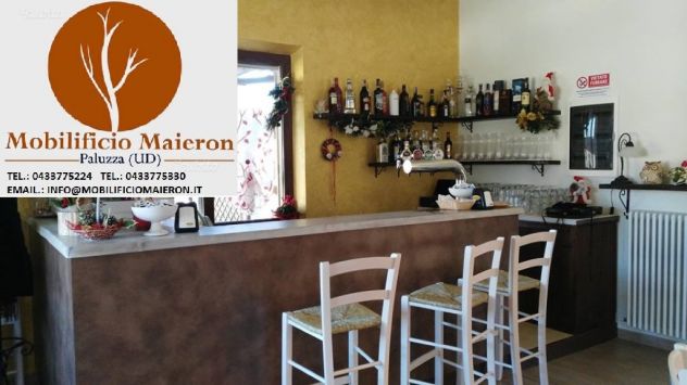 Sgabelli Rustici Trento In Legno Per Arredamenti Bar Pub Ristorante - Foto 3