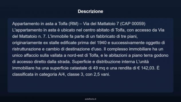 Immobile in asta di 49 m² in vendita a Tolfa - Foto 8