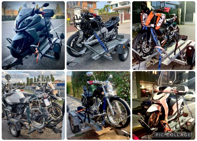CARRELLO PER TRASPORTO MOTO SCOOTER H24 - Foto 4