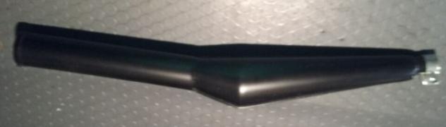 Espansione tromboncino stampato silenziato nero d. 25
