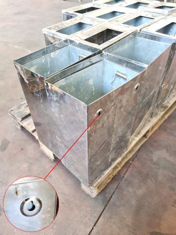 cestini inox porta rifiuti usati - Foto 3
