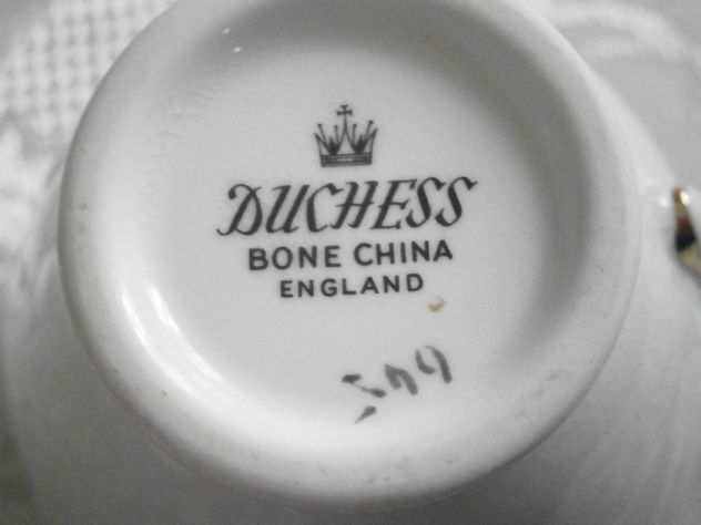 Duchess Bone China England" - Set tazzine antiche in porcellana inglese anni 30' - Foto 6