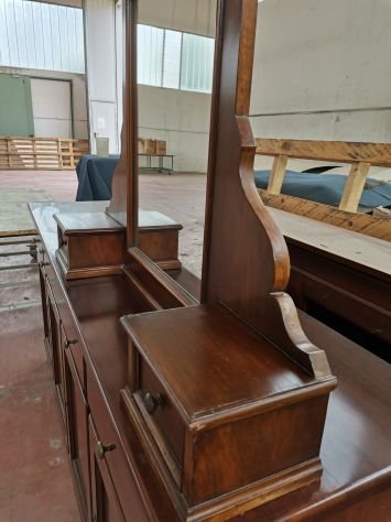 Specchiera in stile antico in legno massello - Foto 3