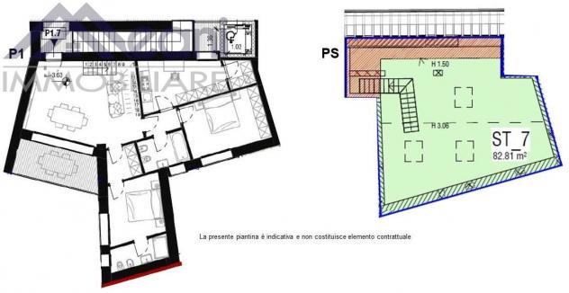 69 - A7 - 3 LOCALI CON 2 BALCONI E SOTTOTETTO - NUOVA "RESIDENZA LE CORTI" - Foto 2
