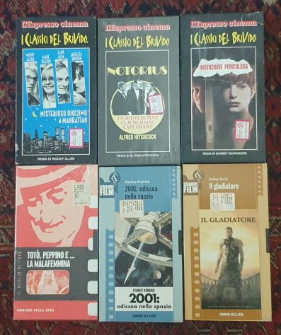 Lotto 6 VHS I Classici del brivido L'Espresso cinema e Corriere della Sera