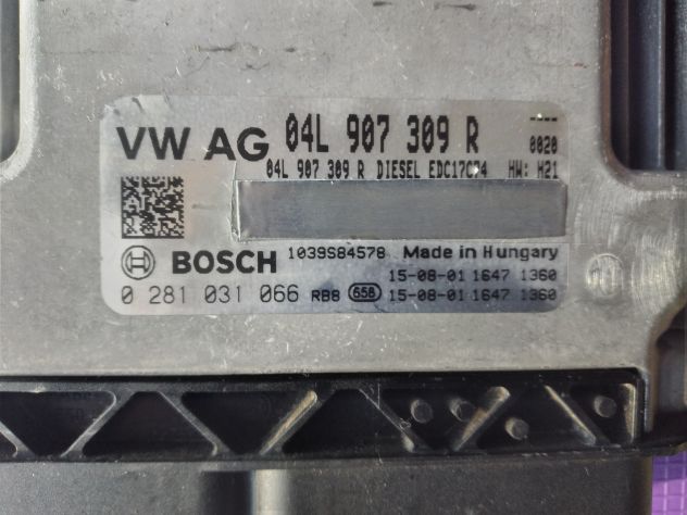 CENTRALINA ECU 0281031066 EDC17C74 VW GOLF VII PASSAT Vw Golf 7 Centralina moto - Foto 5