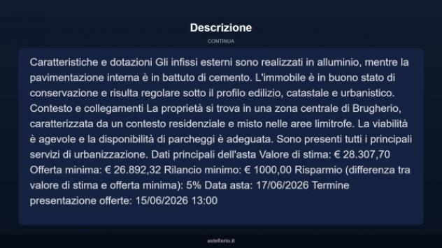 Immobile in asta di 30 m² in vendita a Brugherio - Foto 5