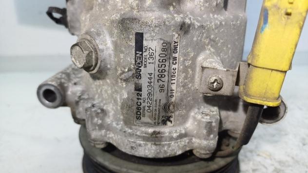 COMPRESSORE A/C PEUGEOT 2008 1° Serie 9678656080 DV4C-8HR-8H01 diesel 1398 (13) - Foto 2