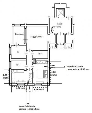 Attico / Mansarda di 107 m² con 3 locali e box auto in vendita a Milano - Foto 15