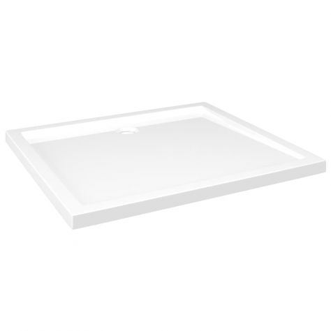 Piatto Doccia in ABS Rettangolare Bianco 80x90 cm