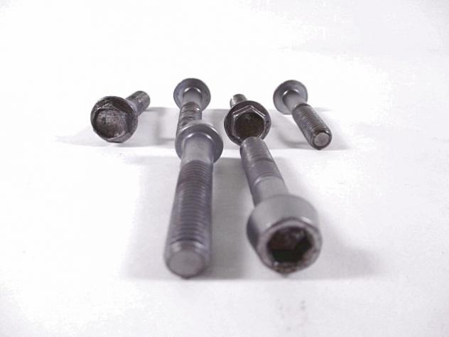 SET VITI PIASTRE FORCELLA KAWASAKI Z 750 2007 - 2014 921530425 921530484 FORKS PLATE BOLTS SET - Foto 2