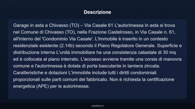 Immobile in asta di 30 m² in vendita a Chivasso - Foto 4