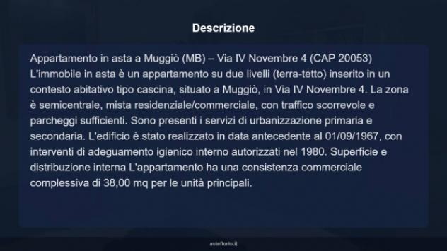 Immobile in asta di 40 m² in vendita a Muggiò - Foto 5