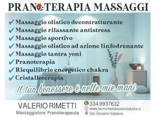 Massaggi - benessere San Giovanni Valdarno - Studio Massaggi e Pranoterapia Valdarno - Valerio Rimetti Tel:3349937632